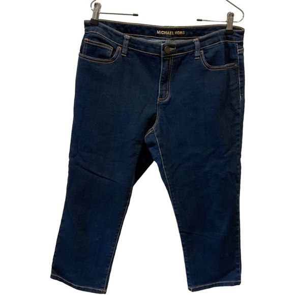 MICHAEL KOR CROPPED JEAN PANTS SIZE 12 NWOT - Picture 1 of 6